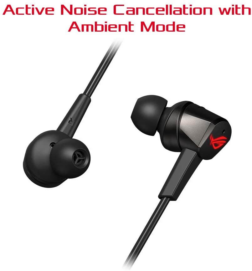 Asus ROG Cetra in-ear gaming headphones with Active Noise Cancellation (ANC), 10 mm ASUS Essence drivers and USB-C connector