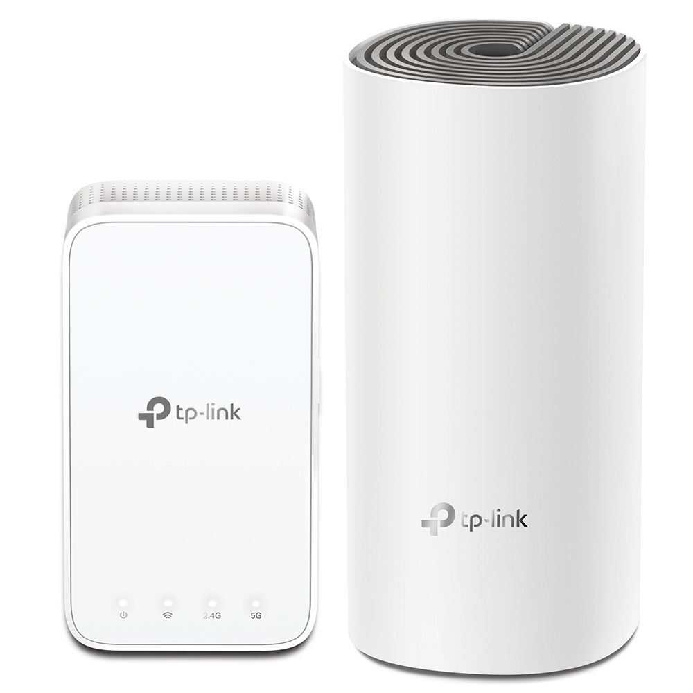 TP-Link Deco E3 Mesh Wi-Fi System AC1200 Dual Band WLAN Router & Extender up to 223m² White 2er Pack v1.0