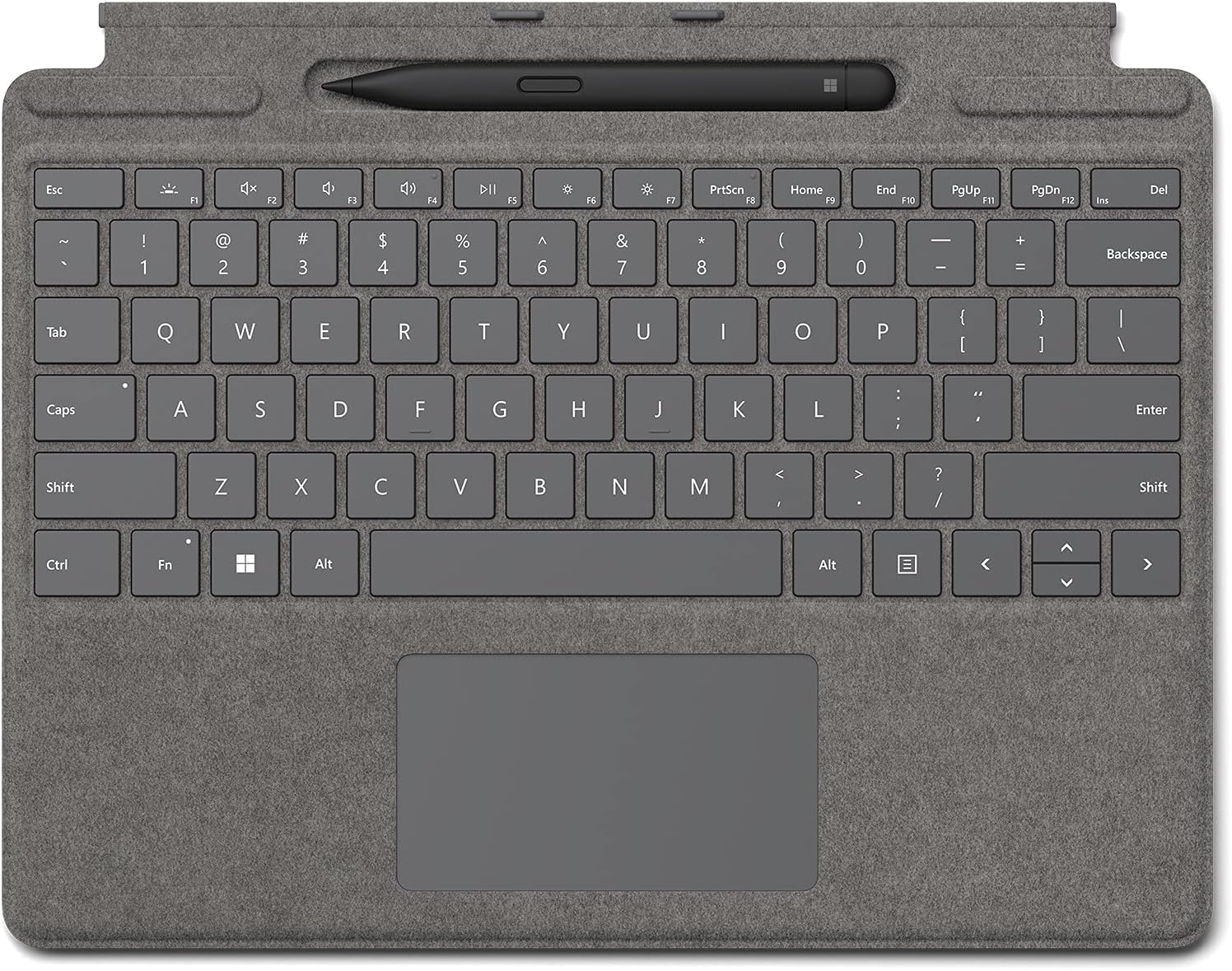 Microsoft Surface Pro 8/X Cover Alcantara + Pen - Platinum - (ITA Layout - QWERTY)