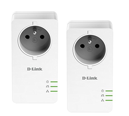 D-LINK DHP-P601AV PowerLine AV2 1000 HD Gigabit Passthrough Kit Doppelpack (FR)