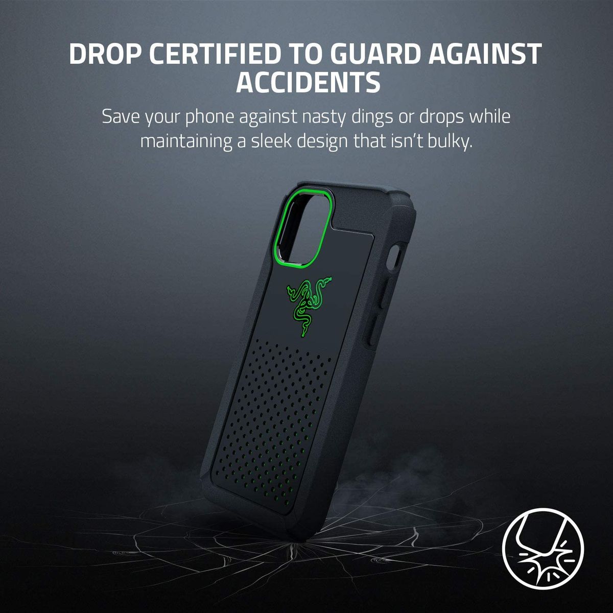 Razer Arctech Pro Smartphone Case for Apple iPhone 12 Mini 5.4'' Black