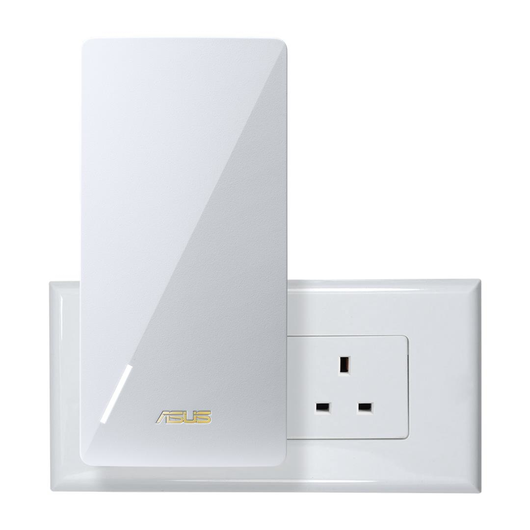 ASUS RP-AX58 Repeater WLAN Dual-Band Wi-Fi 6 AX1800 2,4/5 GHz 2400 Mbit/s Gigabit Ethernet Weiß