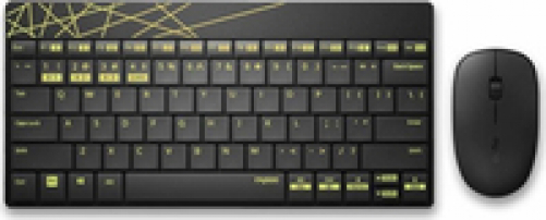 RAPOO 8000M Wireless Keyboard Set yellow (DEU Layout - QWERTZ)