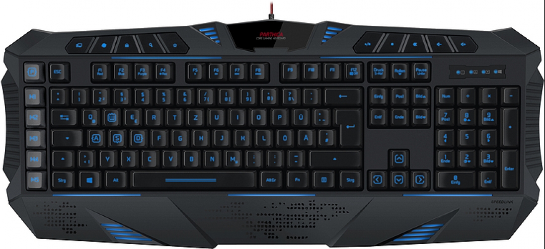 SPEEDLINK PARTHICA USB Tastatur schwarz UK-Layout