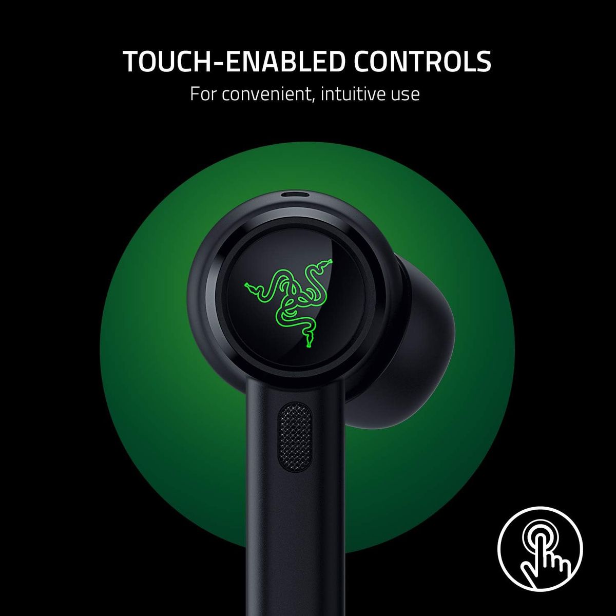 Razer Hammerhead True Wireless Pro Mobile Headset InEar Stereo BT ANC Black 2