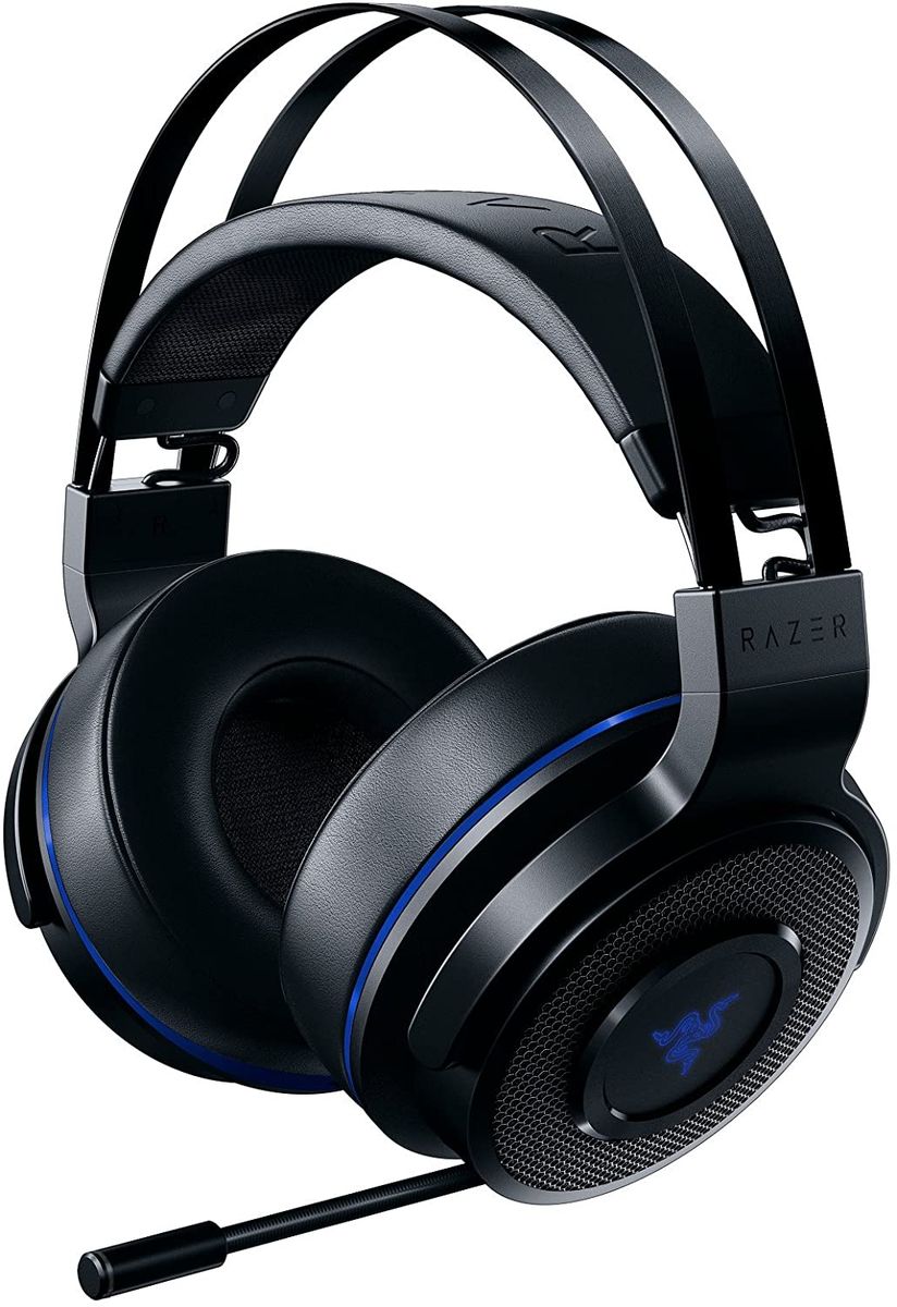 Razer Thresher 7.1 Gaming Headset Wireless RF Virtual 7.1 Surround-Sound for PS4 Black