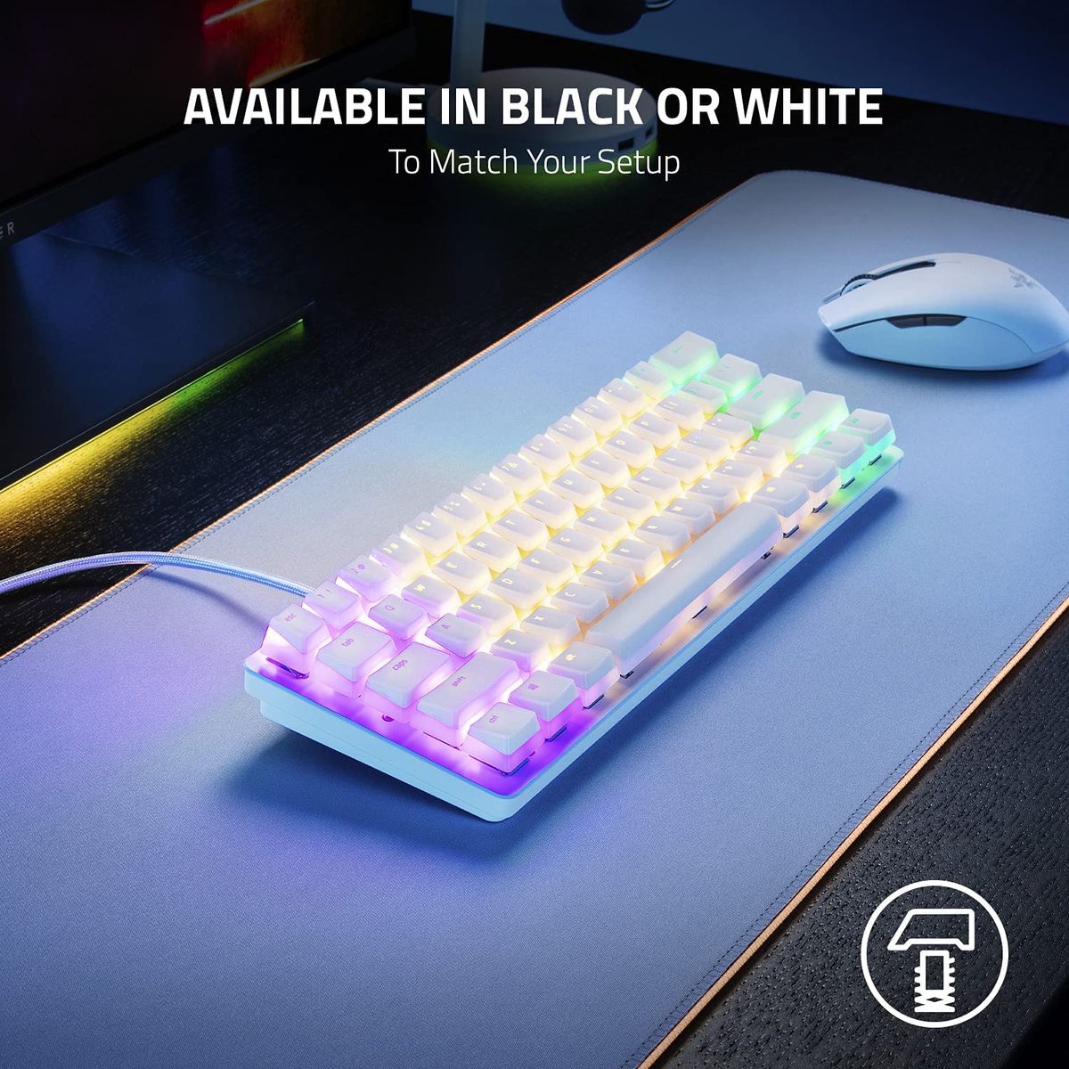 Razer Phantom Pudding Keycap Upgrade-Set 128 Keys weiß USA Layout QWERTY