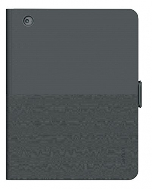 Wacom CDS600C Bamboo Spark Smart Folio (Snap-fit, für iPad Air 2) mit DIN A5-Block, schwarz