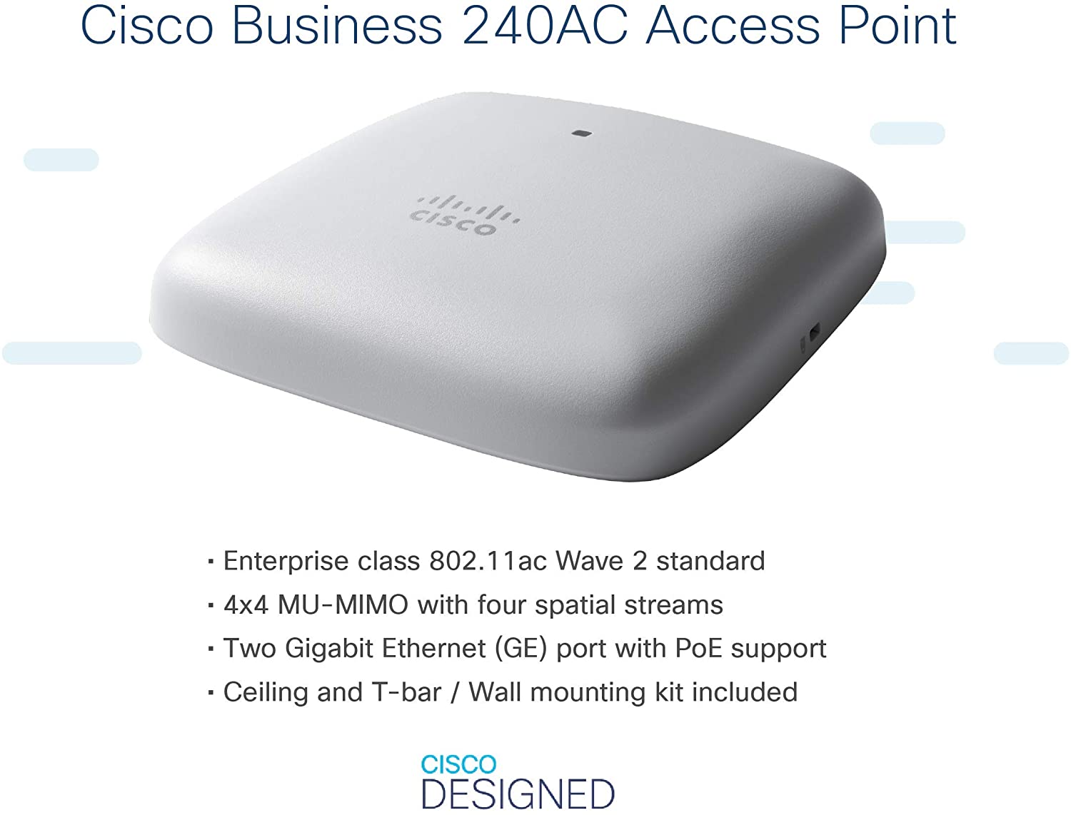 Cisco CBW240AC 1733 Mbps Gray Power over Ethernet (PoE)