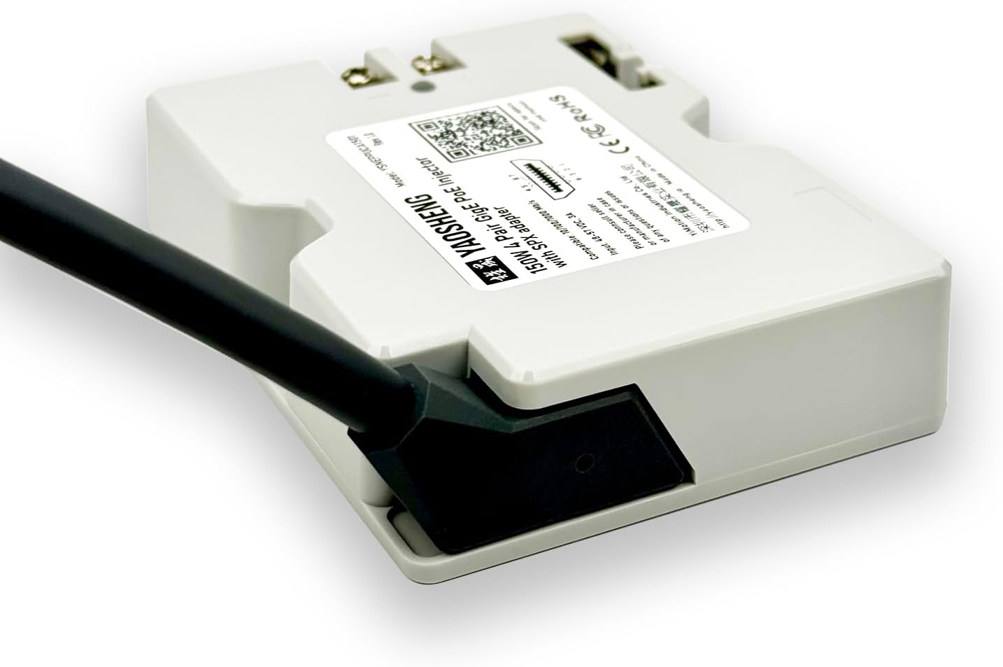 YAOSHENG YSNEPPUCA1501 150 W 2-in-1 PoE-Injektor mit SPX-Kabeladapter für Starlink V2, RJ45, Power over Ethernet