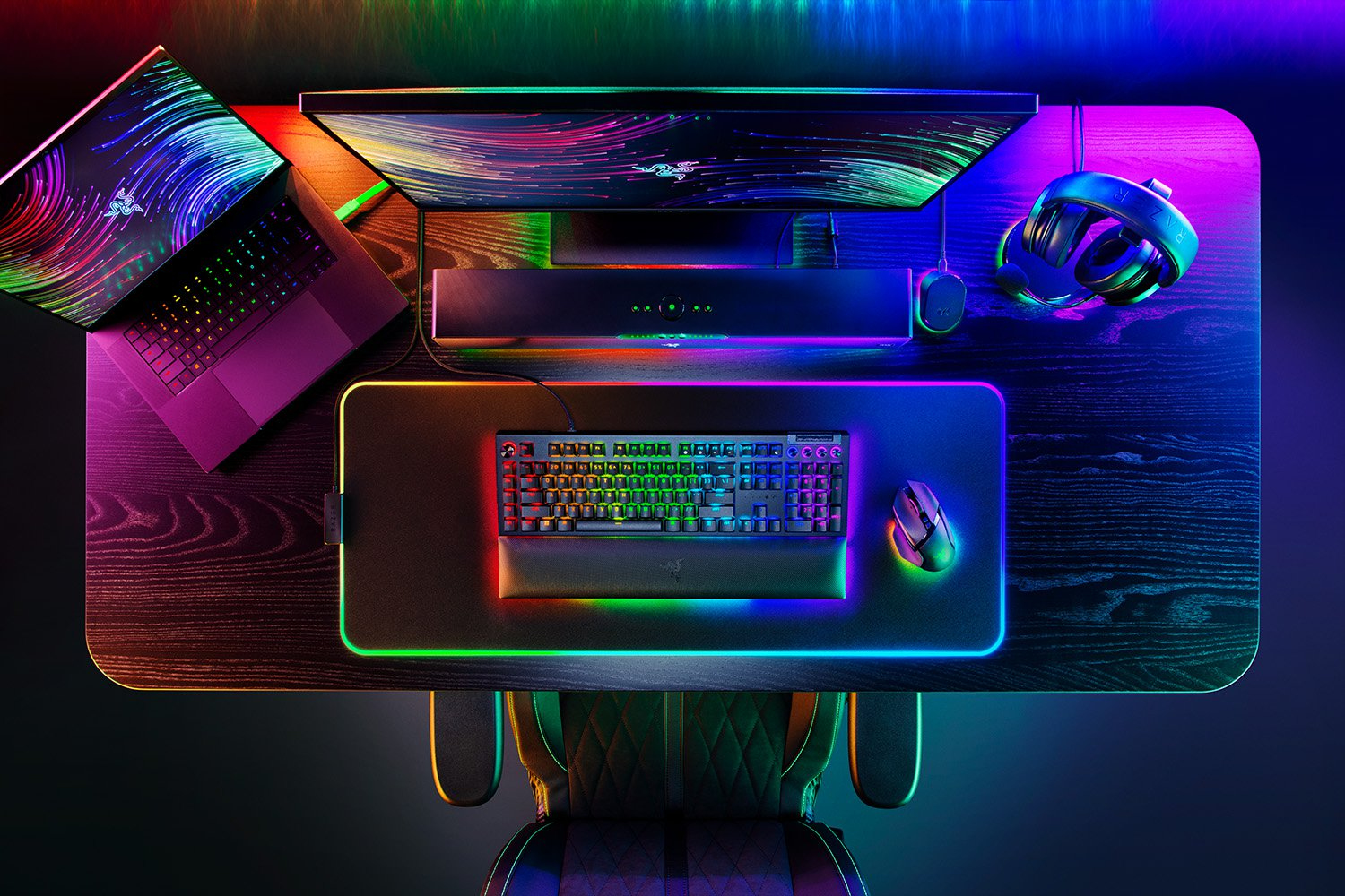 Razer BlackWidow V4 Pro Gaming Keyboard 8 Macro Keys Media Buttons Command Dial Yellow Switches Chroma RGB USA Layout QWERTY ISO