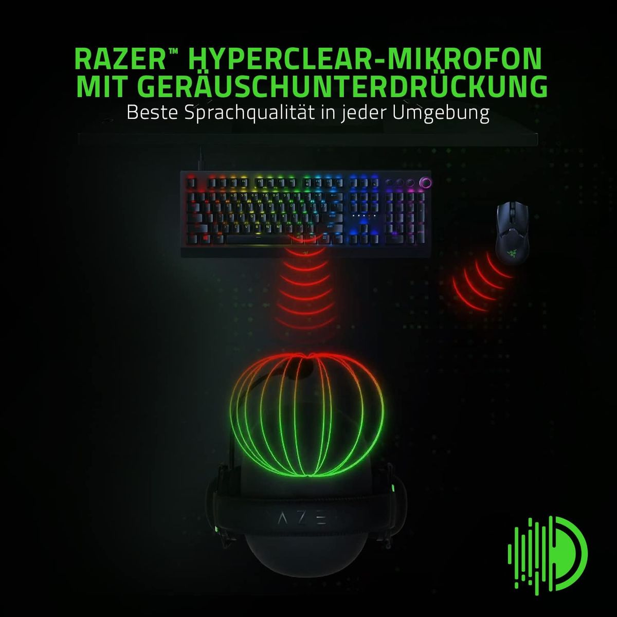 Razer BlackShark V2 X USB Gaming Headset Virtual 7.1 Surround-Sound for PC Black