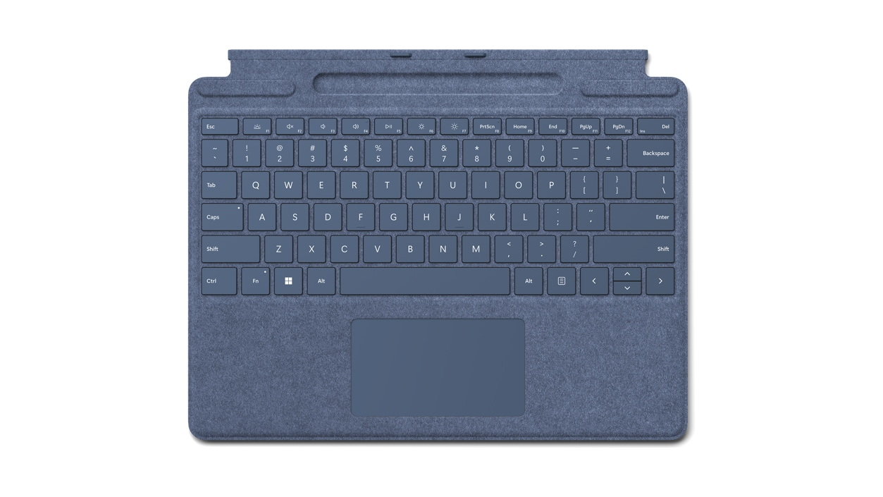 Microsoft Surface 8XA-00108 Tastatur fu00fcr Mobilgeru00e4te Microsoft Cover port Blau - (ESP Layout - QWERTY)