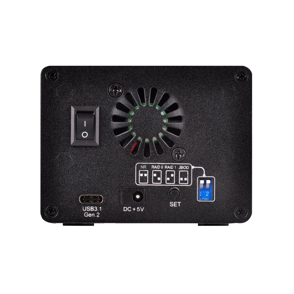 SilverStone SST-DS223, Externes 2,5-Zoll HDD/SSD-Gehäuse, 2 Einschübe, RAID 0/1/JBOD, USB 3.2 Gen 2 (10 Gb/s) Typ-C, UASP, Aluminium, Schwarz