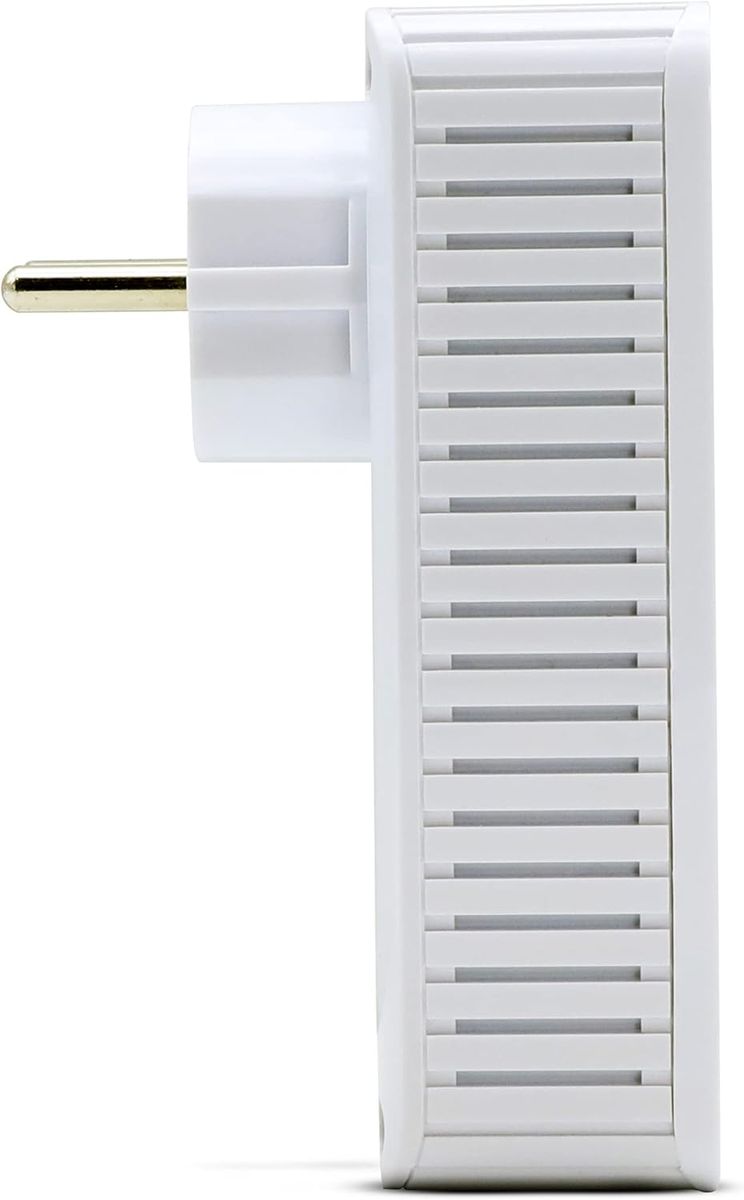 Metronic 495467 Netsocket Duo Powerline CPL-Steckdose, 600 Mbit/s, 1× Fast Ethernet 100 Mbit/s, Steckdose Typ E (FR)