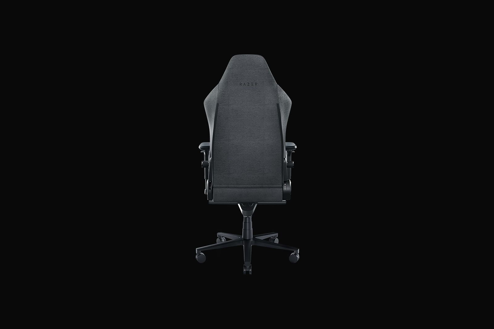 Razer Iskur V2 - Gaming-Stuhl mit adaptiver Lordosenstütze (Polster aus hoch verdichtetem Schaumstoff, integrierter Lendenwirbelstütze, 4-D-Armlehnen, robuster Stoff) Grau