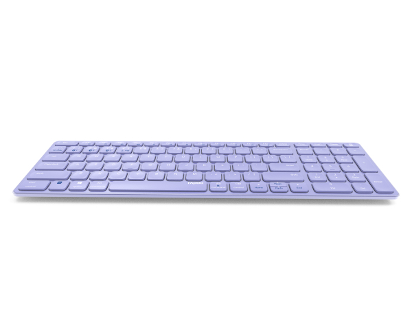 Rapoo E9700M Tastatur RF Wireless + Bluetooth Lila PC & Mac - (DEU Layout - QWERTZ)