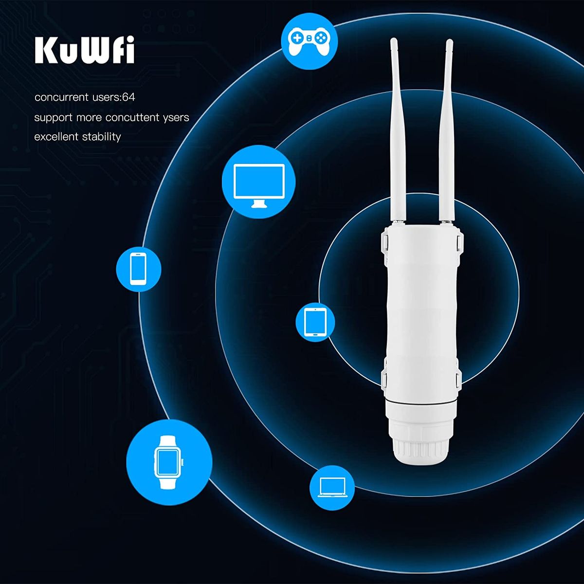 KuWFi 4G LTE Outdoor Router SIM Karten,150Mbps Wi-Fi Extender Receiver High Gain Antenne IP67 wasserdicht Outdoor Wi-Fi Antenne kompatibel SIM Karten aus den meisten europäischen Ländern KuWFi 4G LTE Outdoor Router SIM Karten,150Mbps Wi-Fi Extender Receiver High Gain Antenne IP67 wasserdicht Outdoor Wi-Fi Antenne kompatibel SIM Karten aus den meisten europäischen Ländern