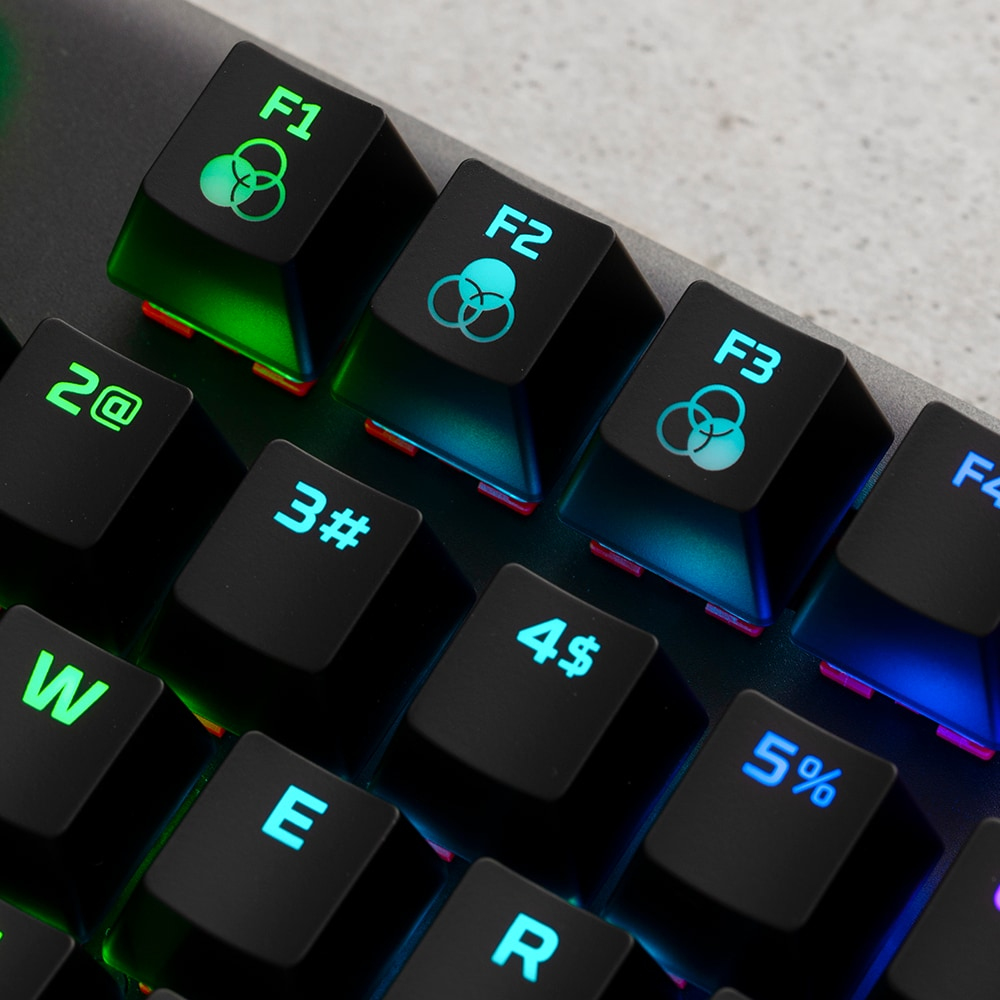 HyperX Alloy Origins Core u2013 Mechanische Gaming-Tastatur u2013 HX Blue - (USA Layout - QWERTY)