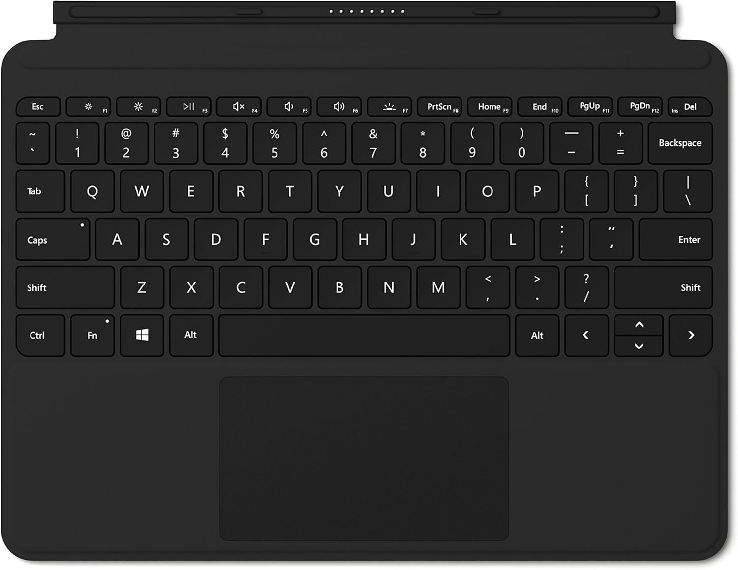 Microsoft Surface Go Type Cover (fu00fcr Surface Go 1-4) Schwarz - (UK Layout - QWERTY)