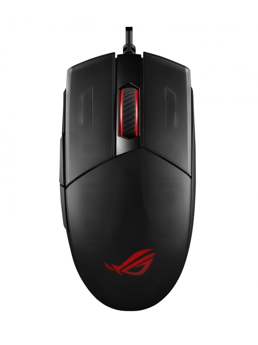 ASUS ROG Strix Impact II Maus Kabelgebunden USB Typ-A Optisch 6200 DPI RGB 5 programmierbare Tasten Beidhändig Ambidextrous Gaming Büro