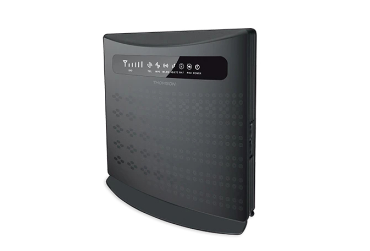 THOMSON 4G LTE Router,TH4G 300, 300 Mbps, WLAN über SIM Karte, WiFi, bis zu 300 Mbit/s, 2 Antennen, 4X Ethernet, 2 SIM Karten Adapter, Internet Anbindung für Camping, Wochenendhaus, besondere Zwecke