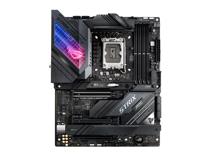 ASUS ROG STRIX Z690-E GAMING WIFI Mainboard, Intel Z690 LGA1700, ATX, DDR5, PCIe 5.0, M.2 NVMe, Wi‑Fi 6E, 2.5Gb Ethernet, Bluetooth 5.2, 7.1 Audio