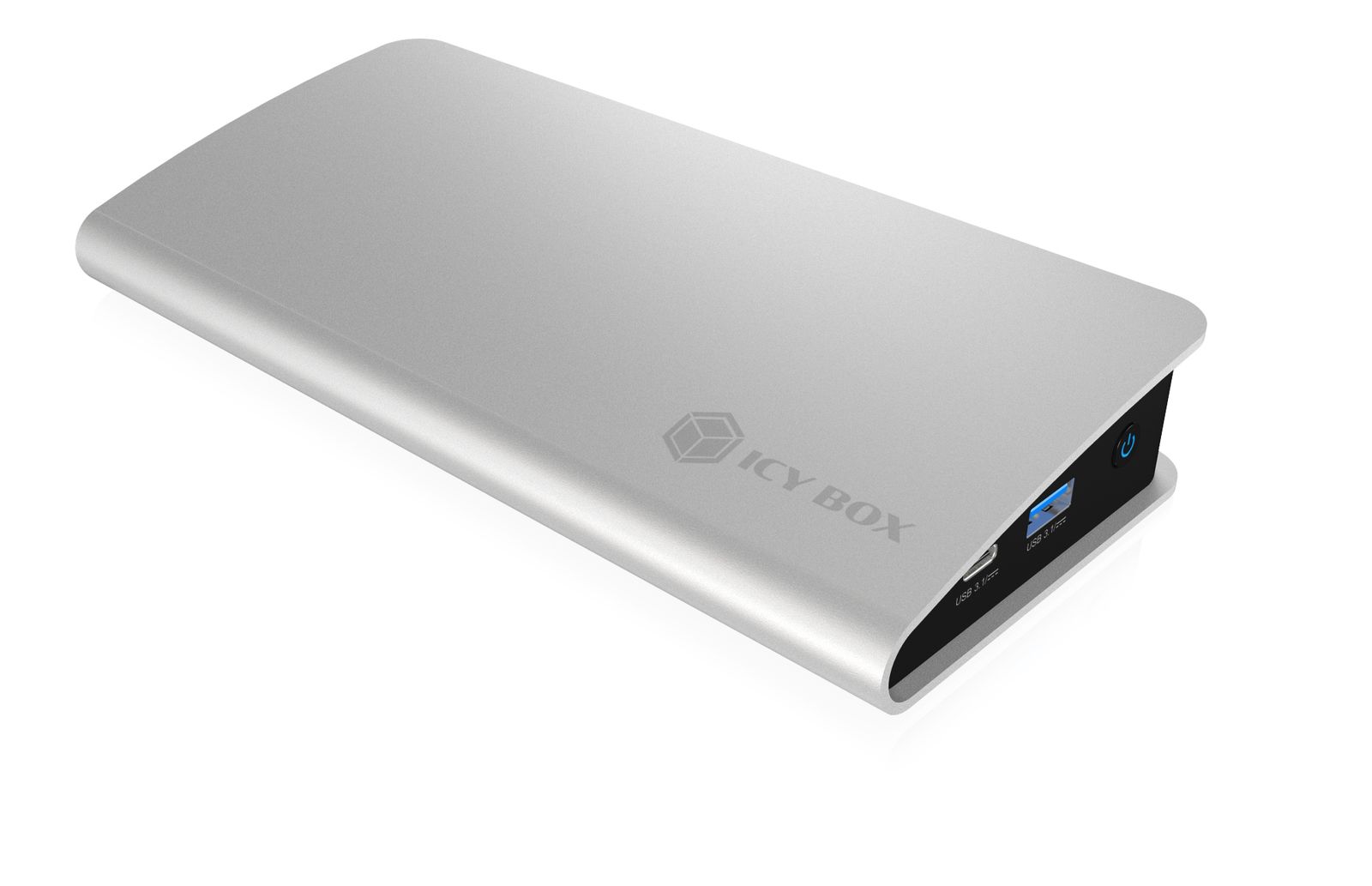 ICY BOX IB-DK2408-C Dockingstation USB Type-C, USB 3.2 Gen 1, HDMI & DisplayPort 4K@60, Gigabit LAN, Kartenleser, 100W PD, Schwarz/Silber, EU