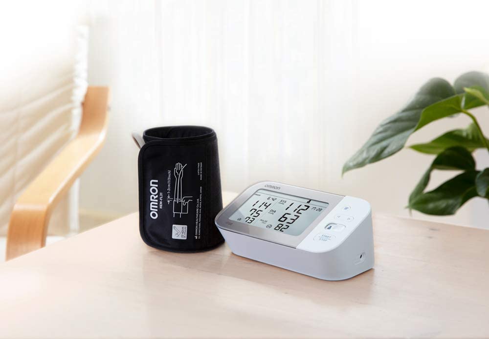 Omron X7 Smart Blood Pressure Monitor - Smart Blood Pressure Monitor with AFib Detection and Bluetooth - Smartphone Compatible