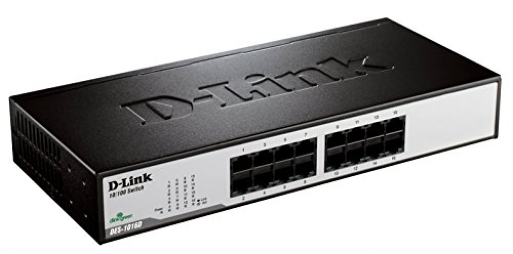 d-link Fast Ethernet Switch 16 Ports Kunststoff