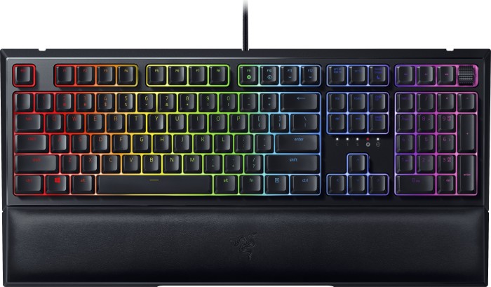 Razer Ornata V2 Gaming Keyboard Mecha-Membrane Switches Chroma RGB CHE Layout - QWERTZ