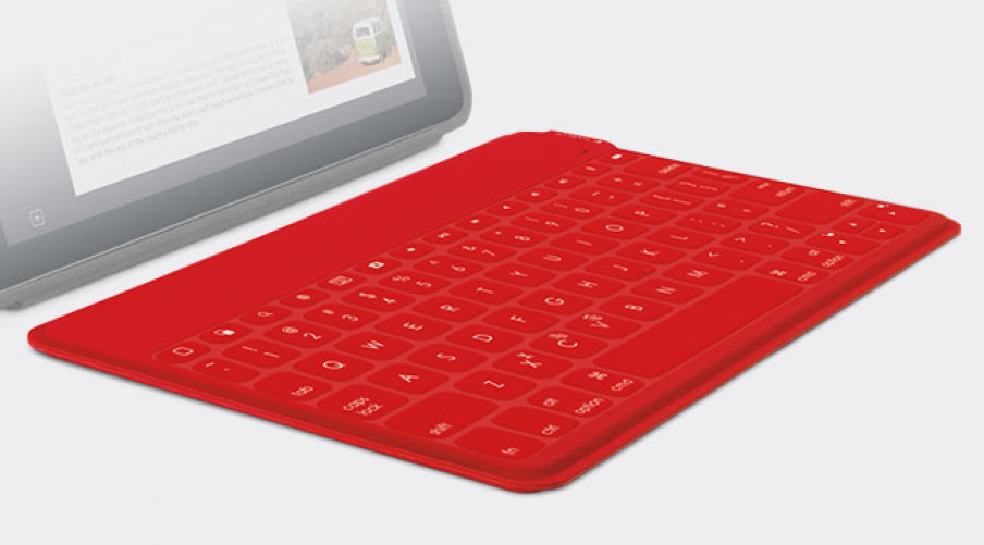 logitech Keys-To-Go Tastatur für Mobilgeräte Bluetooth RED IT-Layout
