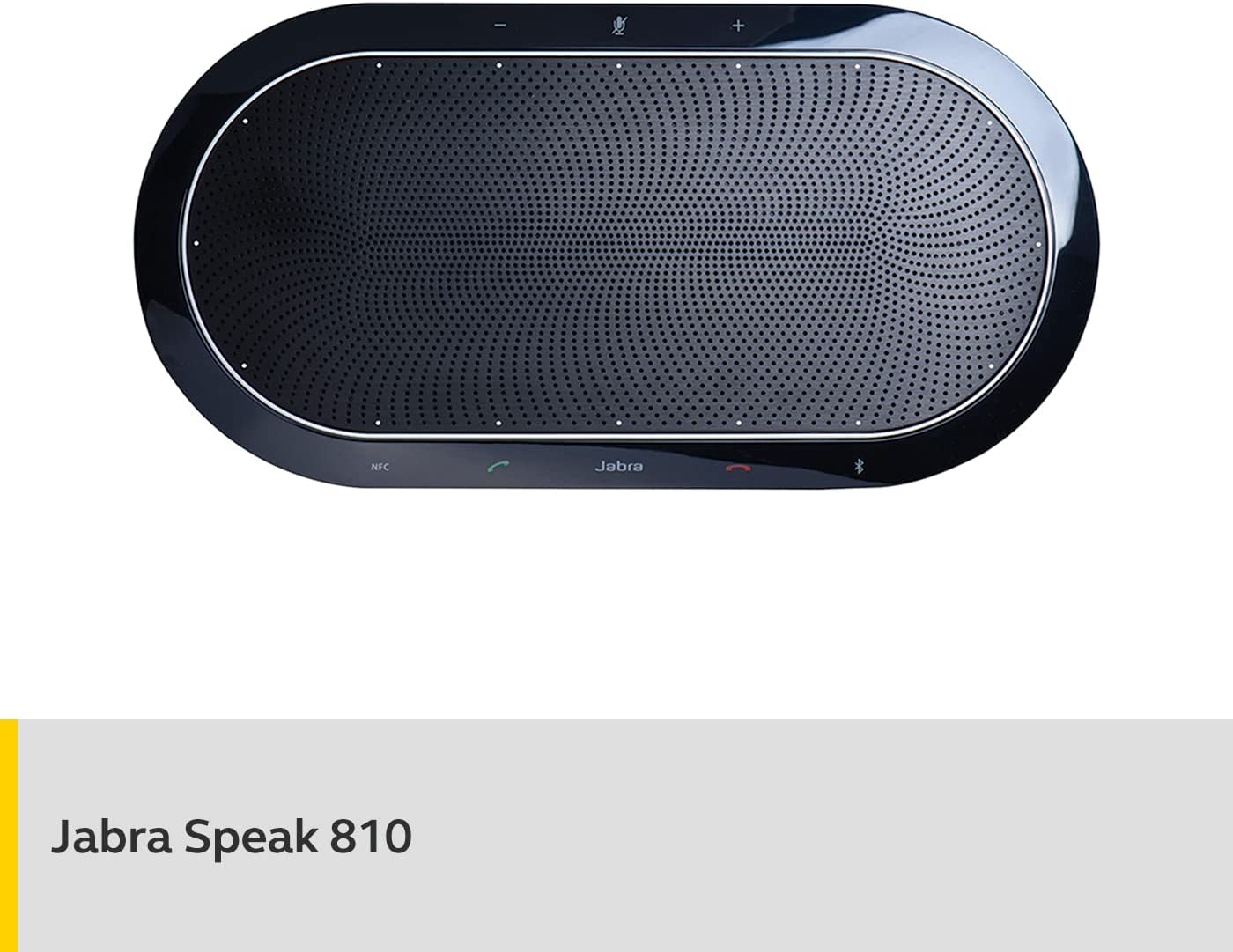 Jabra Speak 810 Konferenzlautsprecher – Microsoft-zertifizierter Lautsprecher für große Meetings mit Bluetooth-Adapter und integriertem USB-A-Kabel – Verbindung mit Laptops, Smartphones und Tablets 810 Microsoft Certified