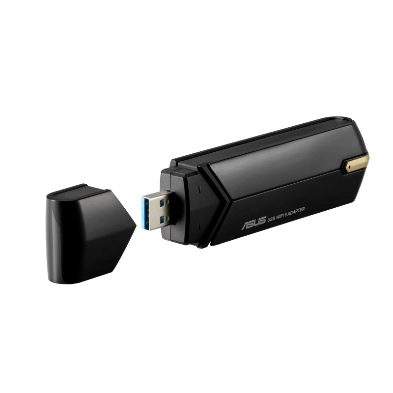 Asus USB-AX56 WiFi-6 USB Stick (AX1800, USB 3.2, Asus Gaming Design, WPA3) WiFi-6 AX1800 USB Gaming
