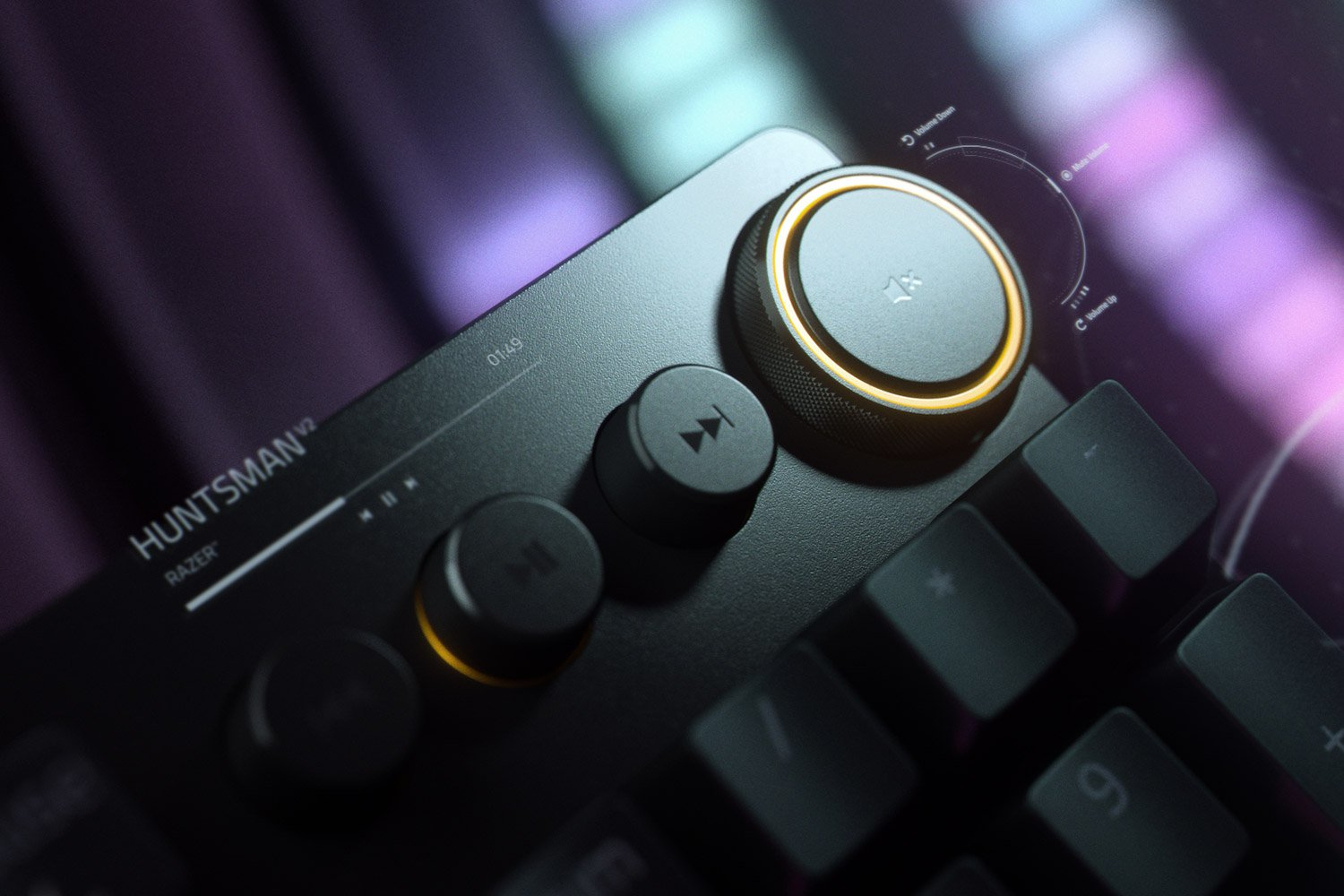 Razer Huntsman V2 Gaming Keyboard Optical Purple Switches Chroma RGB DEU Layout QWERTZ