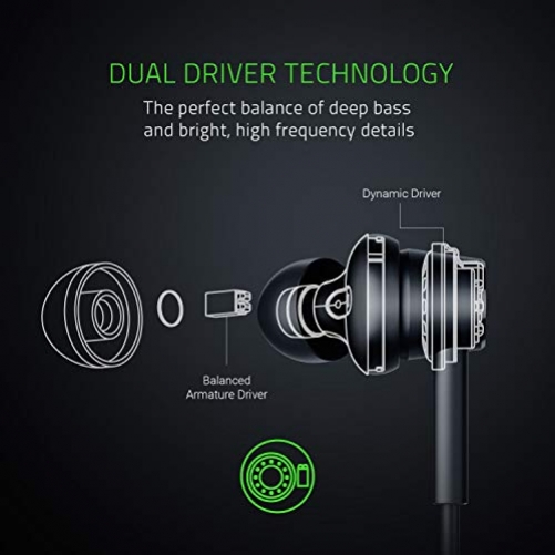 RAZER Hammerhead Duo 3.5mm Wired Stereo Mobile Headset schwarz