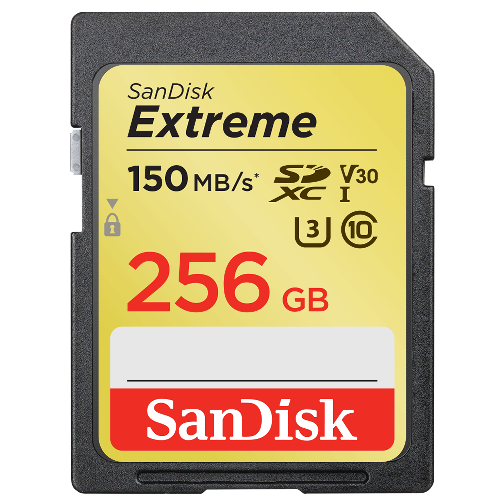 Sandisk Exrteme 256 GB Speicherkarte SDXC Klasse 10 UHS-I