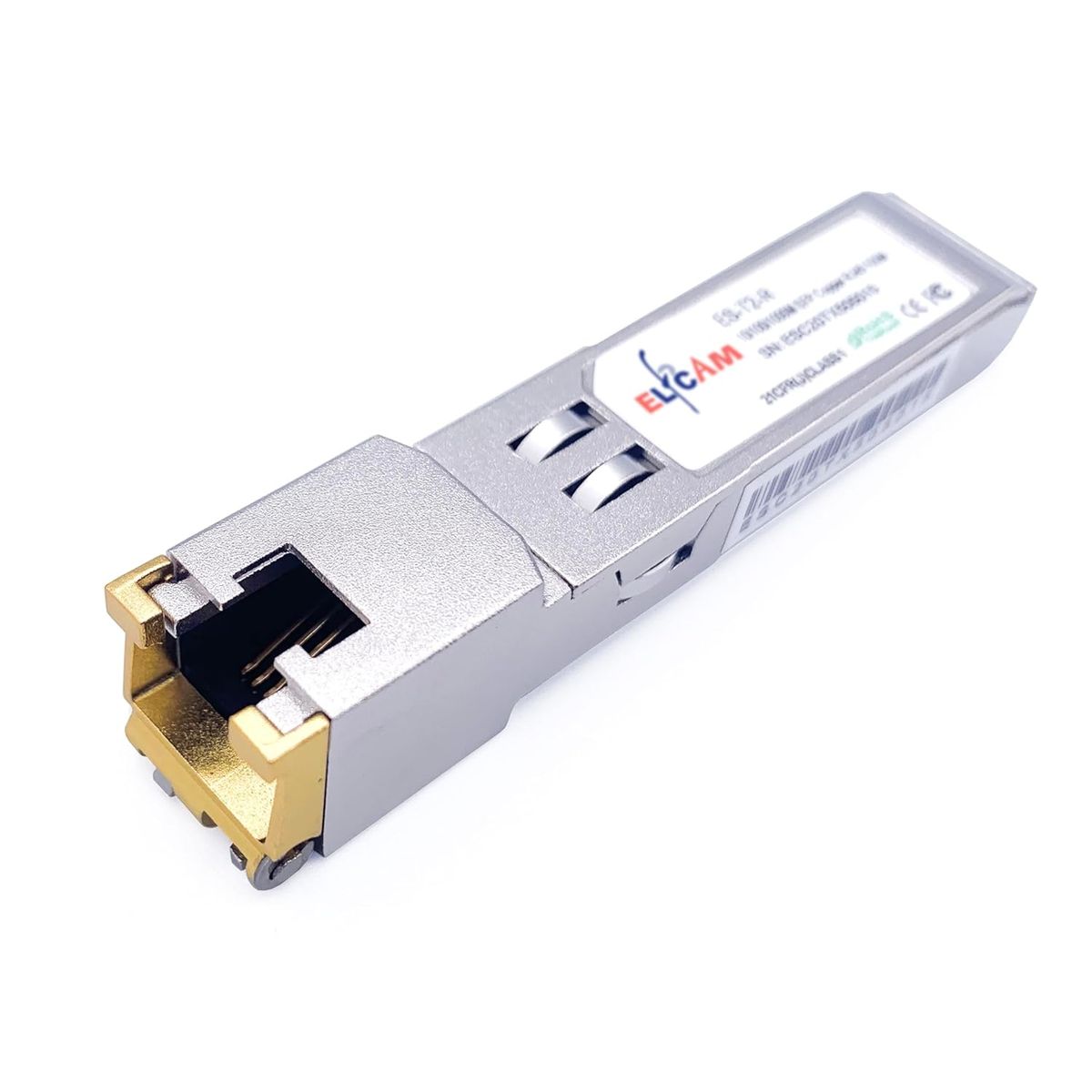 Elfcam 10Gb-SFP+ SFP+ Transceiver 10GBase-T RJ45 Kupfer, 30 m, kompatibel mit Cisco Ubiquiti Netgear