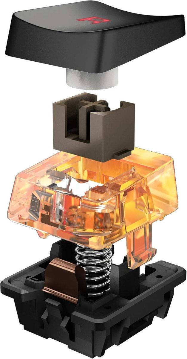 ROCCAT Vulcan 121 Mechanische PC-Taktile Gaming-Tastatur, Titan-Schalter, AIMO RGB-Hintergrundbeleuchtung pro Taste, eloxierte Aluminium-Oberplatte und abnehmbare Handflu00e4che/Handgelenkauflage, schwarz - (DEU Layout - QWERTZ)