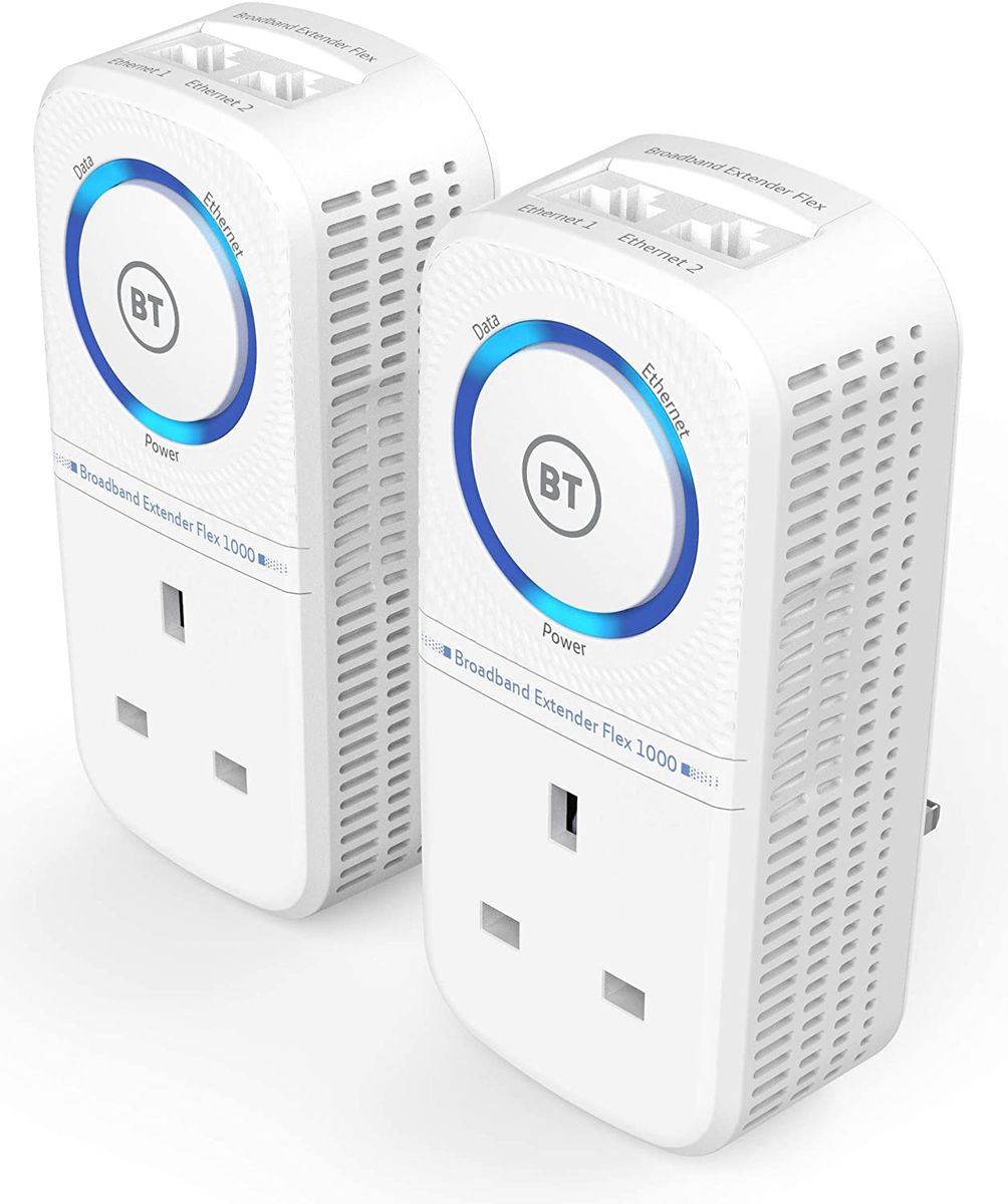 BT 1000 Mbps Broadband Extender Flex Kit Twin Pack