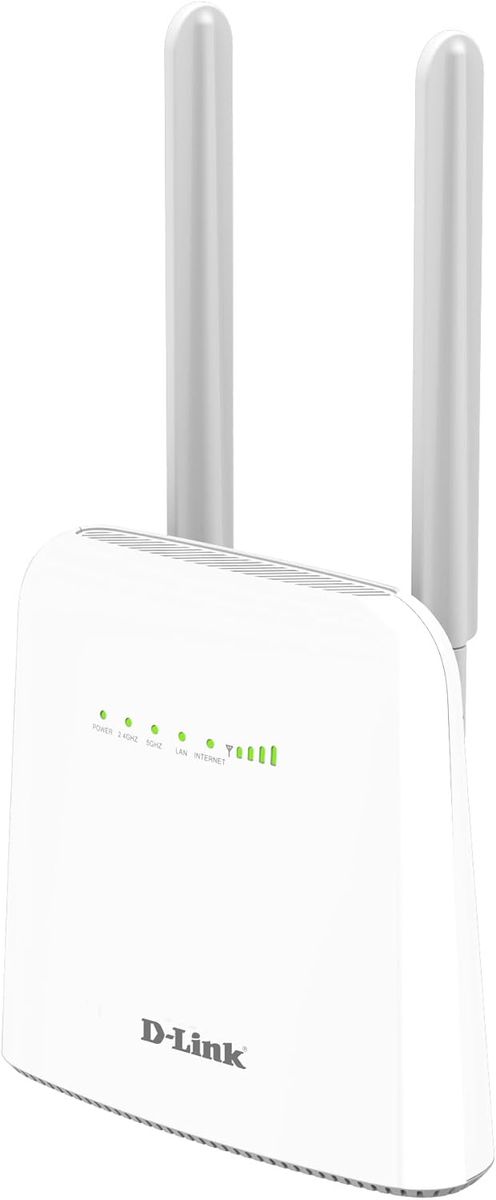 D-Link DWR-960 LTE-Router Cat 7 Wi-Fi AC1200, Mobiler 4G/3G-Router, Multi-WAN, Gigabit-Ports, integrierter SIM-Kartenslot, Dual-Firewall und Internet Fail-Safe Weiß