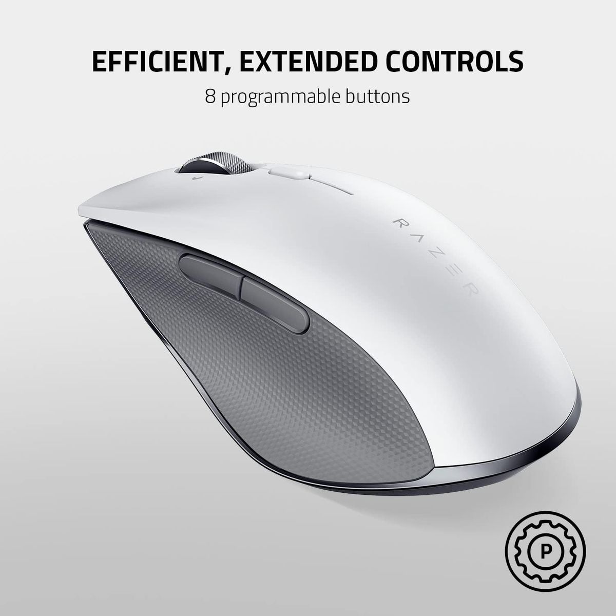 Razer Pro Click Gaming Mouse Dual Wireless 16.000 DPI Ergonomic White