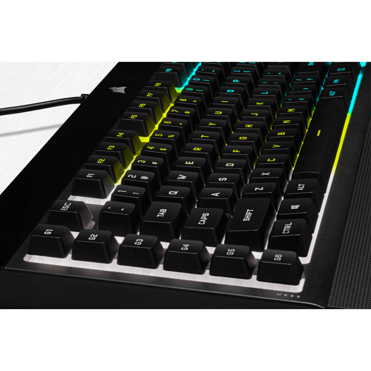 Corsair K55 RGB PRO Tastatur Gaming USB Schwarz - (DEU Layout - QWERTZ)