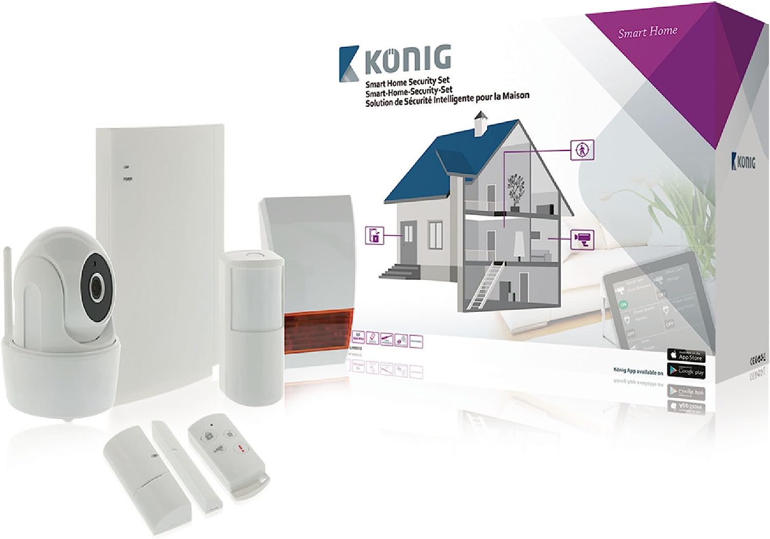 König SAS-CLALARM10 Smart-Home-Security-Set König SAS-CLALARM10 Smart-Home-Security-Set