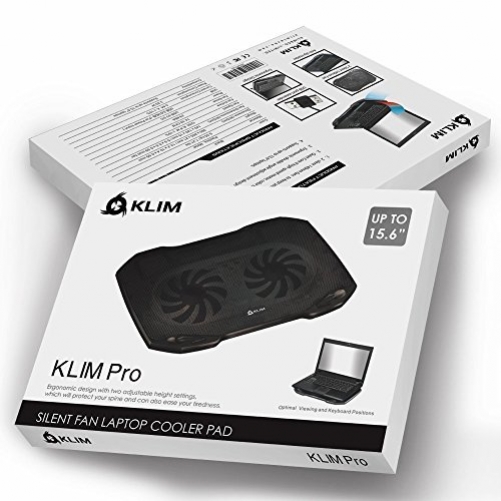 KLIM Pro Cooler Notebook-Kühlpad 39,6 cm (15.6 Zoll) 1200 RPM Schwarz