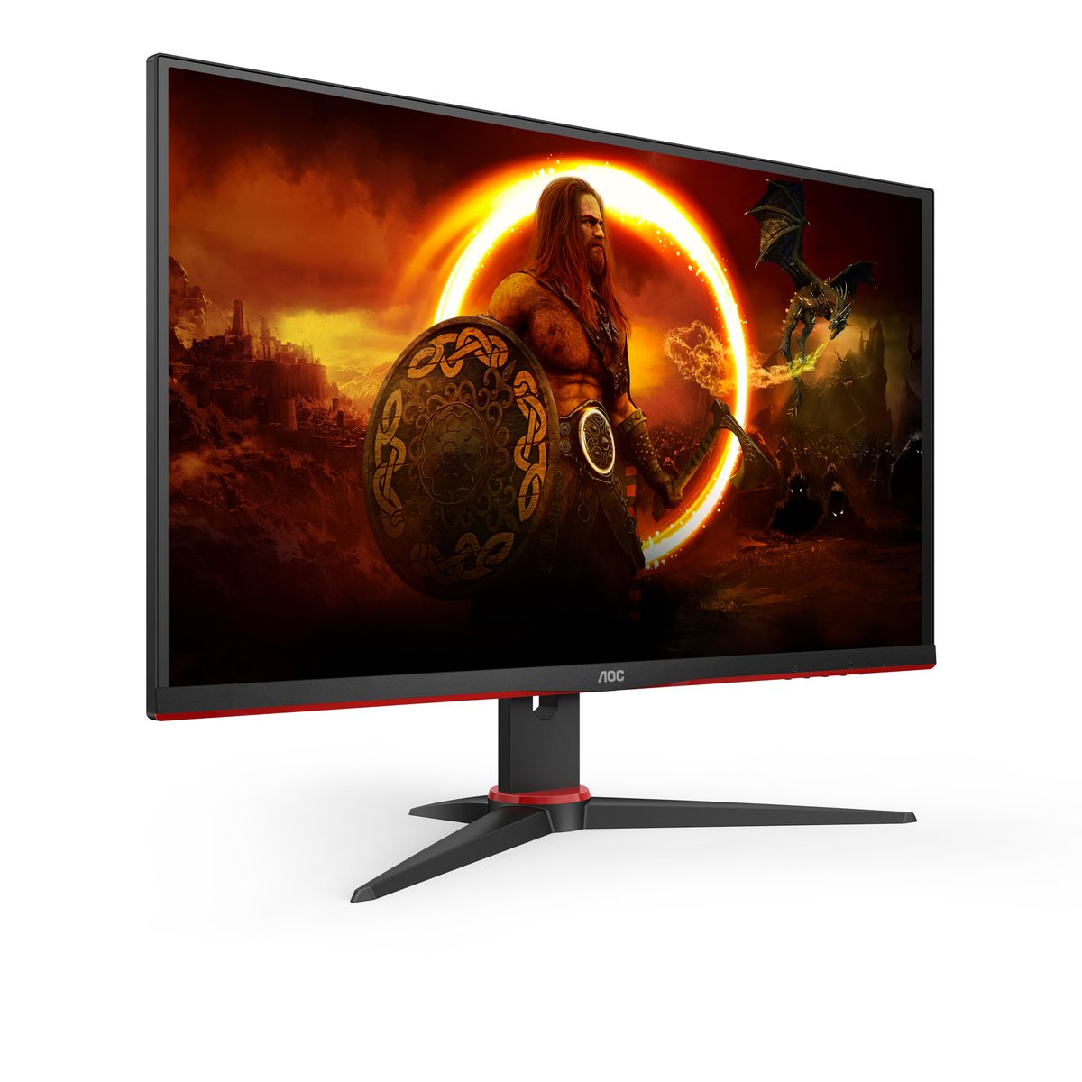 AOC G2 Q27G2E/BK Computerbildschirm 68,6 cm (27") 2560 x 1440 Pixel Quad HD Schwarz, Rot