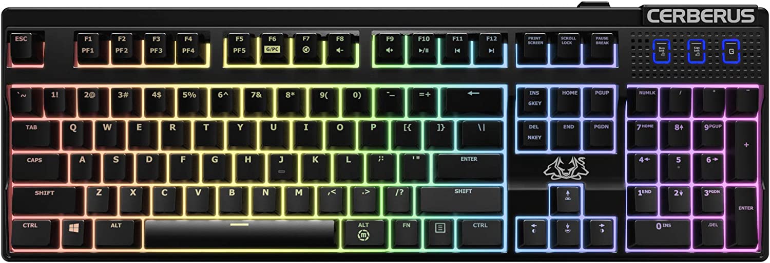ASUS Cerberus Mech RGB Keyboard USB Black ITA Layout QWERTY - (ITA Layout - QWERTY)