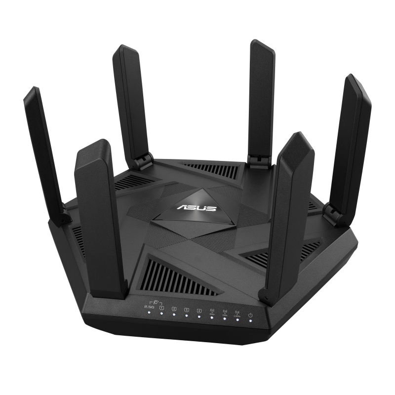 ASUS RT-AXE7800 WLAN-Router Tri-Band (2,4 GHz/5 GHz/6 GHz) Schwarz