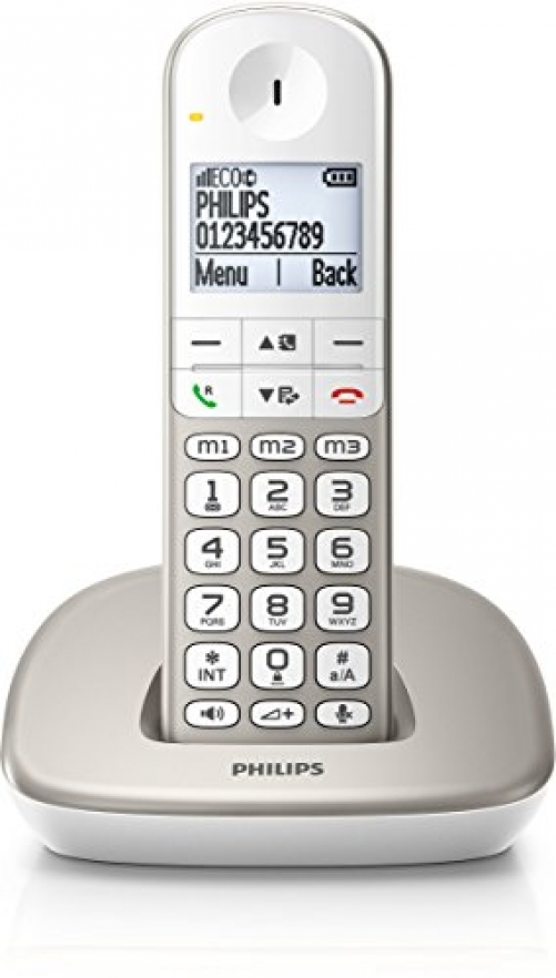 philips XL4901S/38 schnurloses Telefon große Tasten hörgerätekompatibel