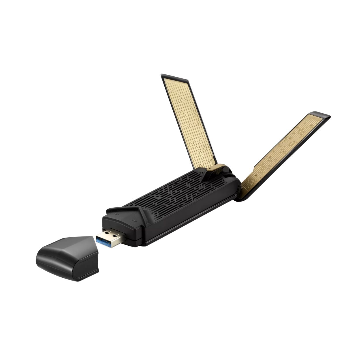 ASUS USB-AX56 Dual-Band AX1800 USB-WLAN-Adapter (WiFi 6, externe Antenne, WPA3-Security, Plug-and-Play)
